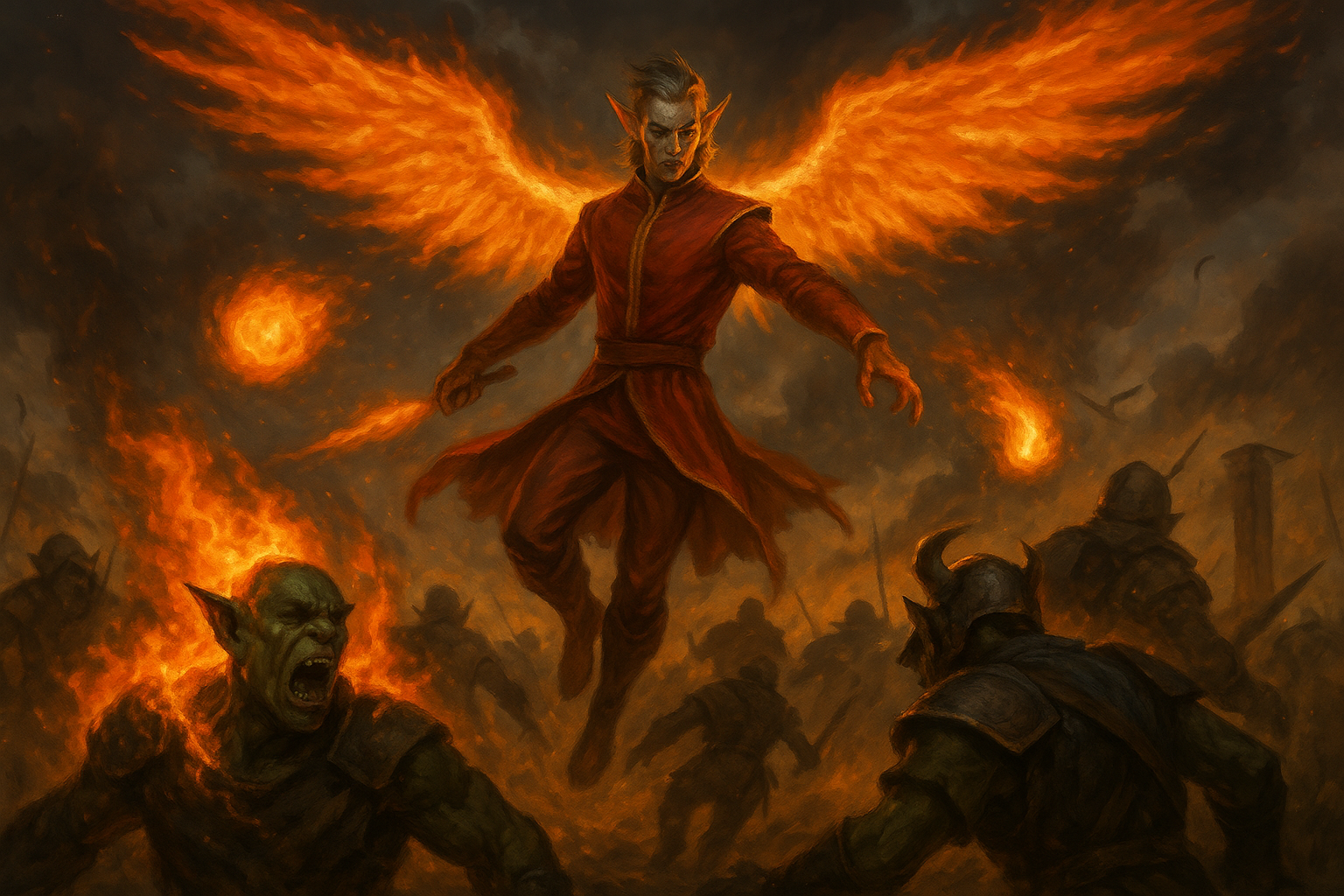 Urnst Battle Scene by chat gpt.